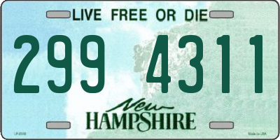 NH license plate 2994311