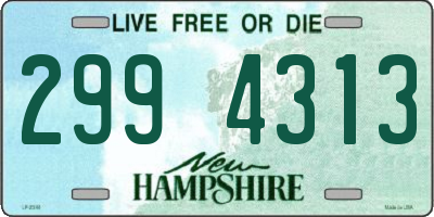 NH license plate 2994313