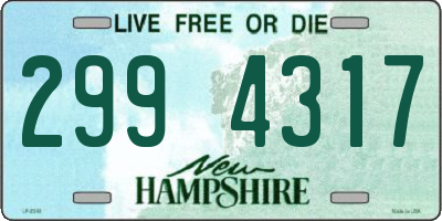 NH license plate 2994317