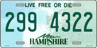NH license plate 2994322