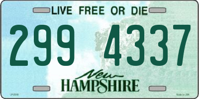 NH license plate 2994337