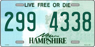 NH license plate 2994338