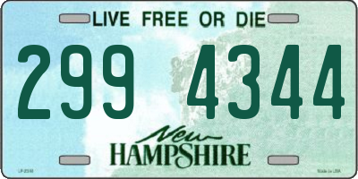 NH license plate 2994344