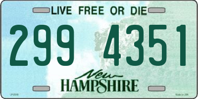 NH license plate 2994351