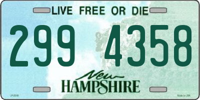 NH license plate 2994358