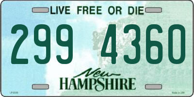 NH license plate 2994360
