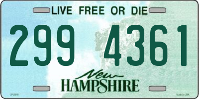 NH license plate 2994361