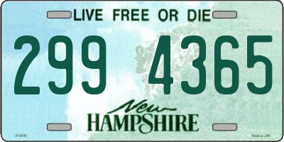 NH license plate 2994365