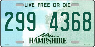 NH license plate 2994368