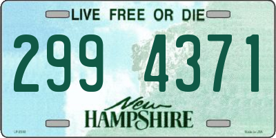 NH license plate 2994371