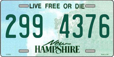 NH license plate 2994376