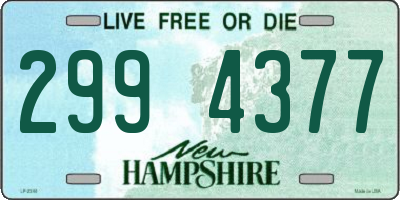 NH license plate 2994377