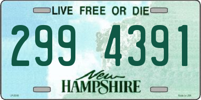 NH license plate 2994391