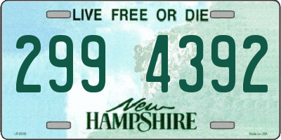 NH license plate 2994392