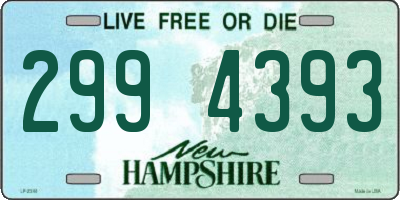 NH license plate 2994393