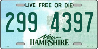 NH license plate 2994397