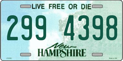 NH license plate 2994398