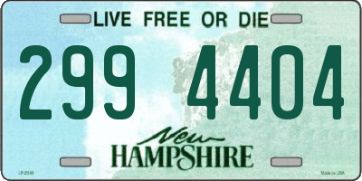 NH license plate 2994404