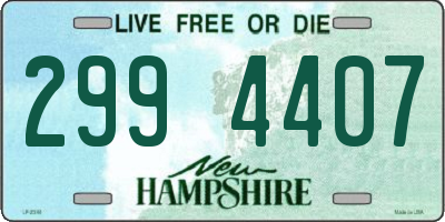 NH license plate 2994407