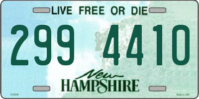 NH license plate 2994410