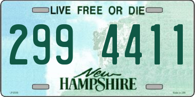 NH license plate 2994411