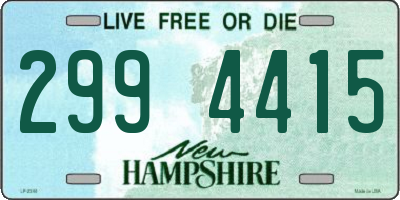 NH license plate 2994415