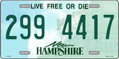 NH license plate 2994417