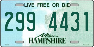 NH license plate 2994431