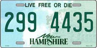 NH license plate 2994435