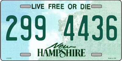 NH license plate 2994436