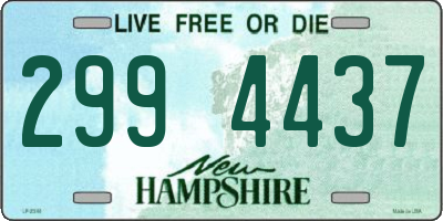 NH license plate 2994437
