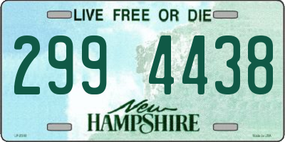 NH license plate 2994438