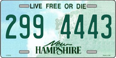 NH license plate 2994443