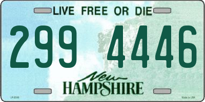 NH license plate 2994446