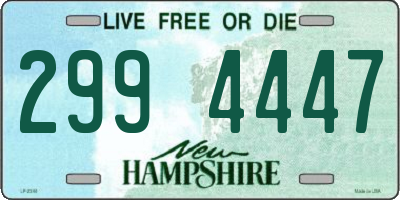 NH license plate 2994447