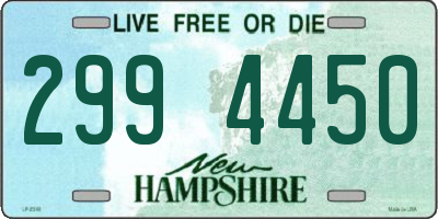 NH license plate 2994450