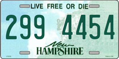 NH license plate 2994454