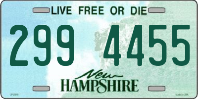 NH license plate 2994455