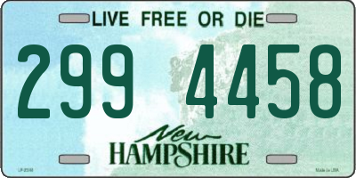 NH license plate 2994458