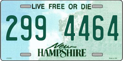 NH license plate 2994464