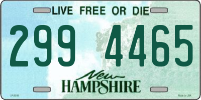 NH license plate 2994465