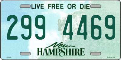 NH license plate 2994469