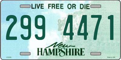 NH license plate 2994471
