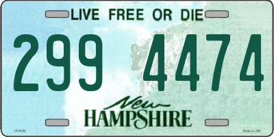 NH license plate 2994474