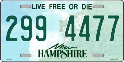 NH license plate 2994477