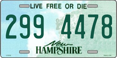 NH license plate 2994478