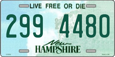NH license plate 2994480