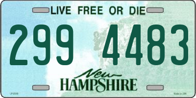 NH license plate 2994483