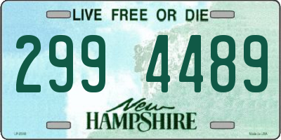 NH license plate 2994489