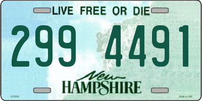 NH license plate 2994491